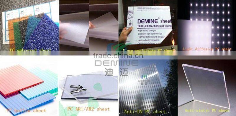 Transparent polycarbonate sheet/Clear polycarbonate sheet 15 years warranty