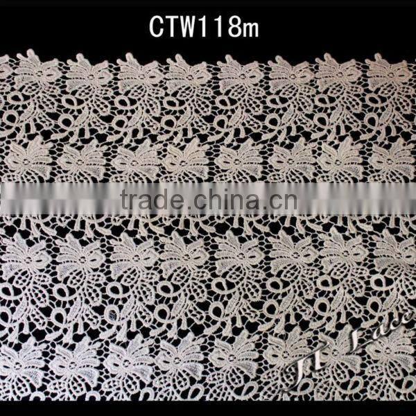 Embroidery lace curtain fabric/ decorate laceCTW121m