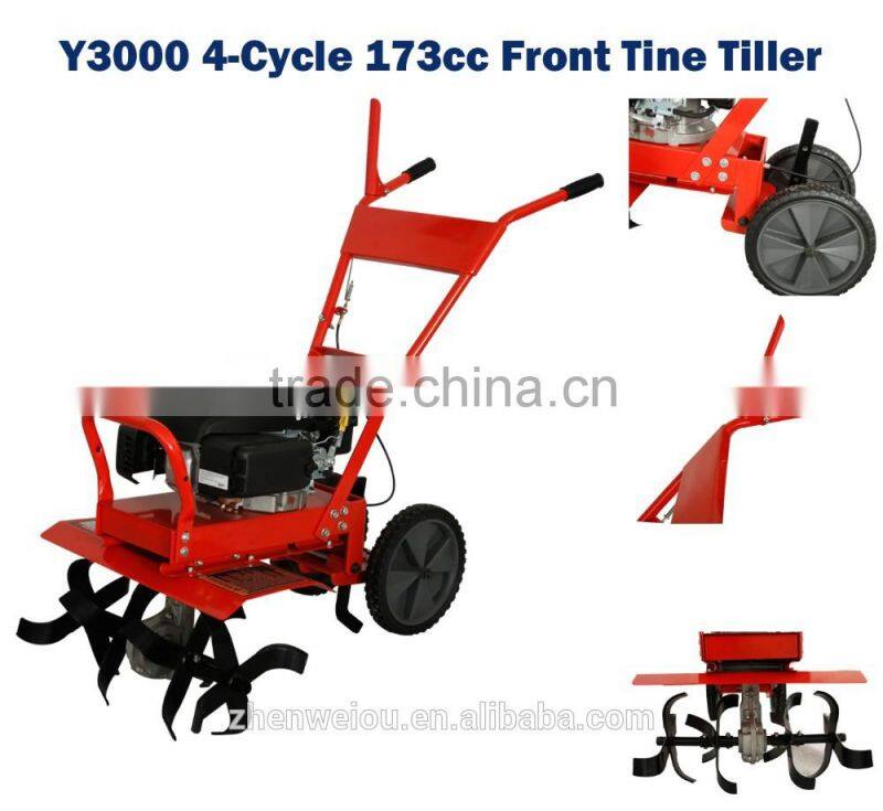New design hot sale made in china Y3000 173cc gasoline engine front tine tiller