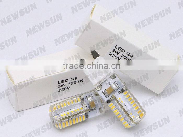 G9 Led Bulb Lamp 220V 3W LED Spotlight 3014 SMD White LED Corn Bulb Light warm white g9 led Crystal Chandelier Light