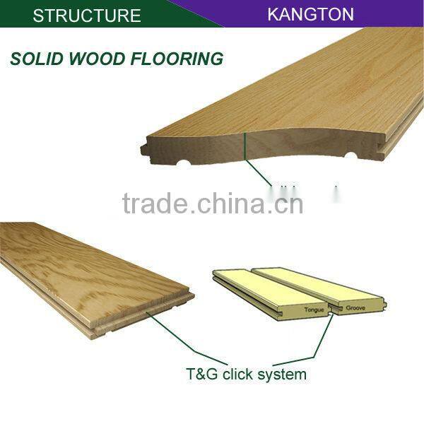 12mm Oak solid wood flooring