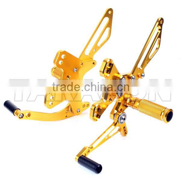After markets CNC machined sportbike adjustable aluminum alloy rear sets for sale