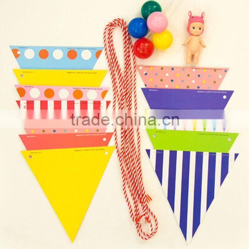 toot sweet party decoration triangle flag