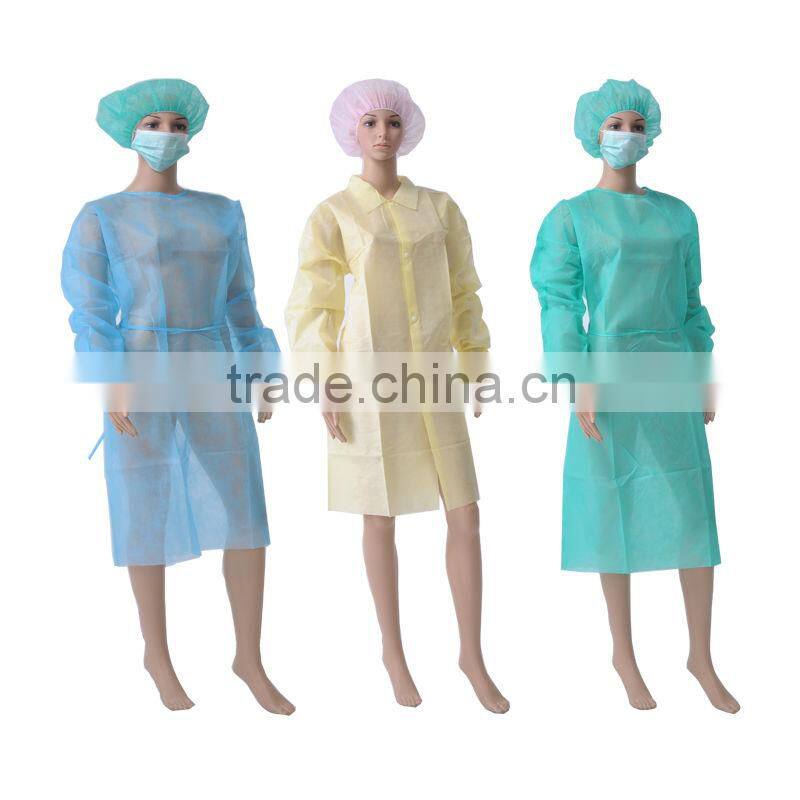 Non-woven isolation disposable surgical graduation cap and gown