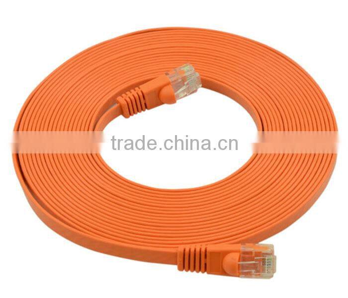 Flat UTP 24AWG Snagless CAT6 patch cable