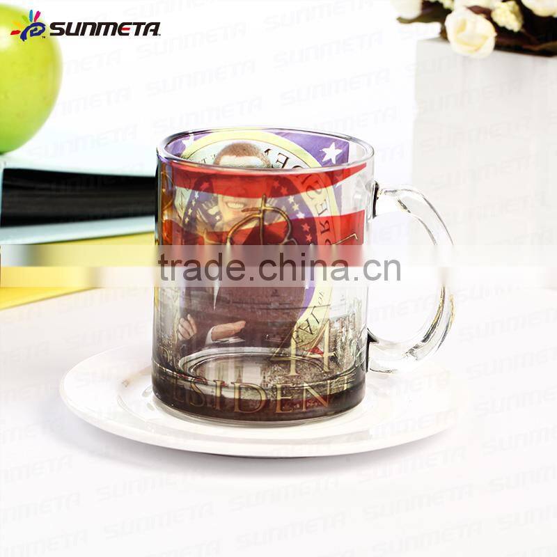 Sunmeta wholesale blank 11oz sublimation heat press glass mug