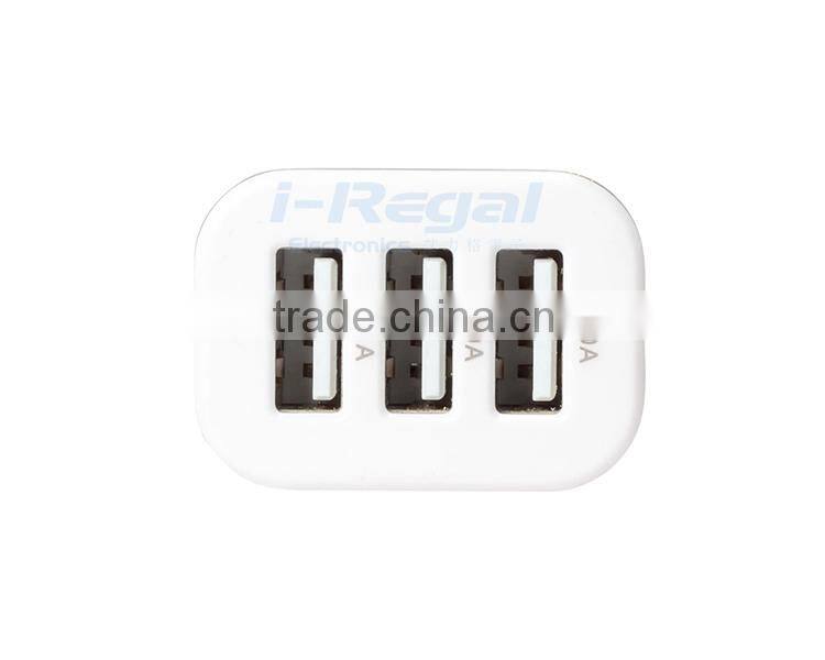 Wholesale mini portable wireless custom 3 port usb quick chargr car charger mp3 player CE ROSH