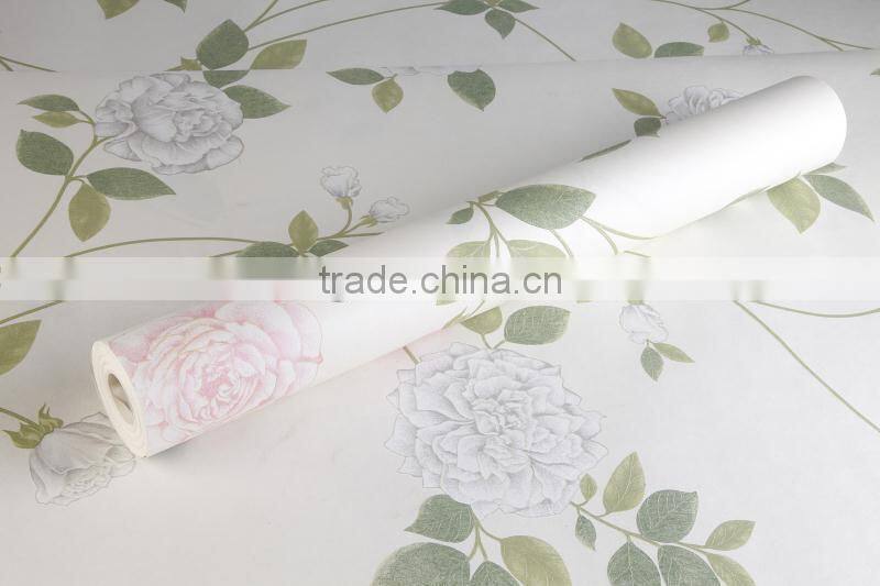 cheap self-adhesive non woven wallpaper for modern living room