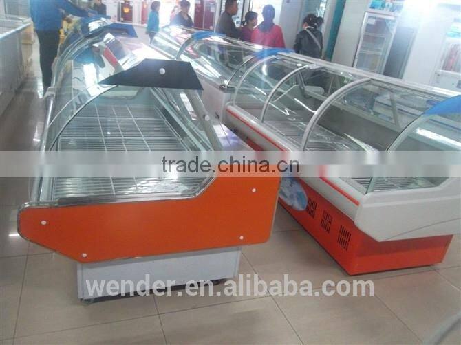 1.5M New Style supermarket Commercial meat display freezer