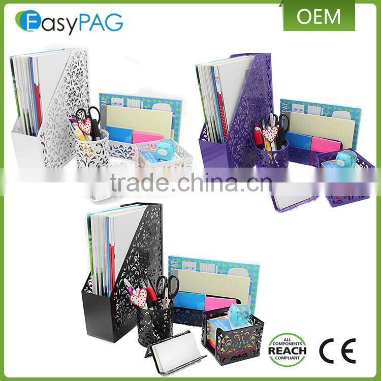 EasyPAG office & school supplies colorful embossing metal desk accessories