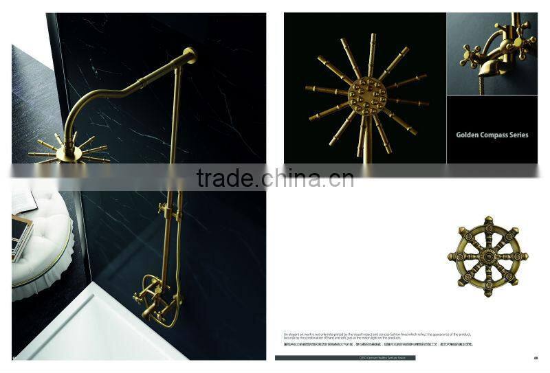 copper brass satin gold sink mixer 12/D1044