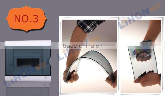 0.8mm thick steel 414*230*80 size Noble series electrical distribution board with grounding and neutral terminal