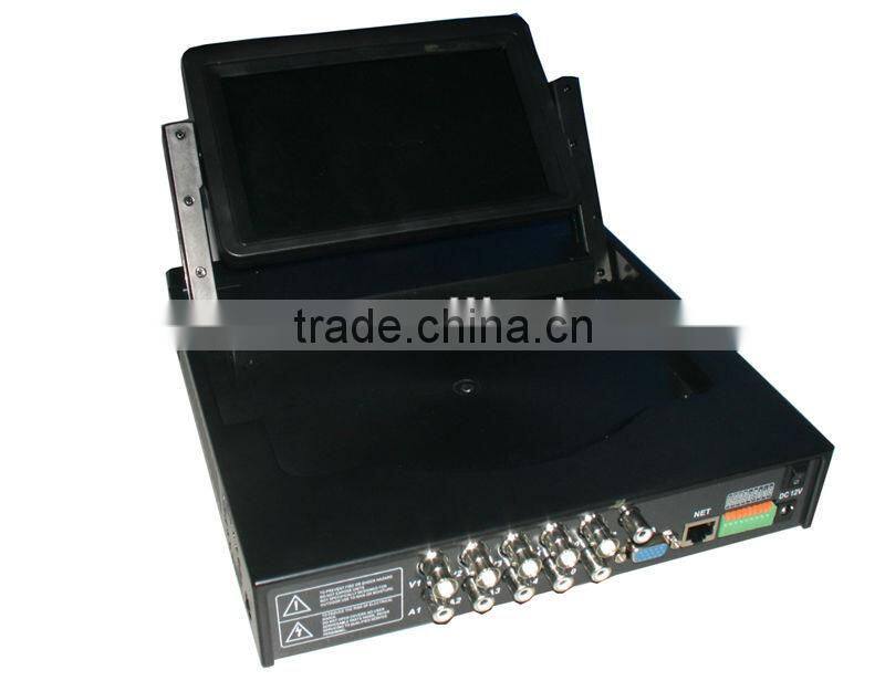 7 Inch Digital LCD Full D1 HD 4CH , Standalone DVR With Network P2P