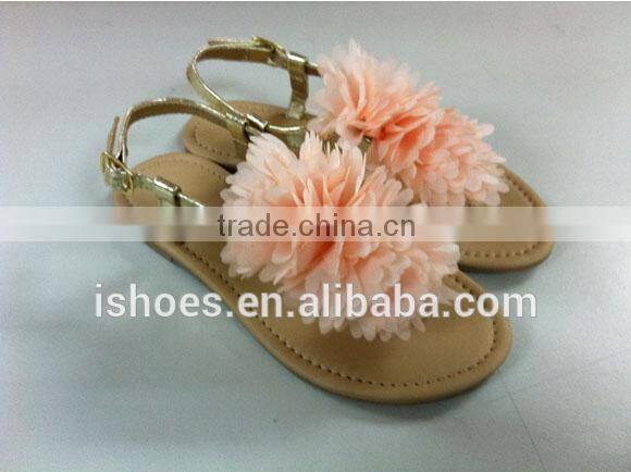 Decorative ladies fashion fancy flat sandals