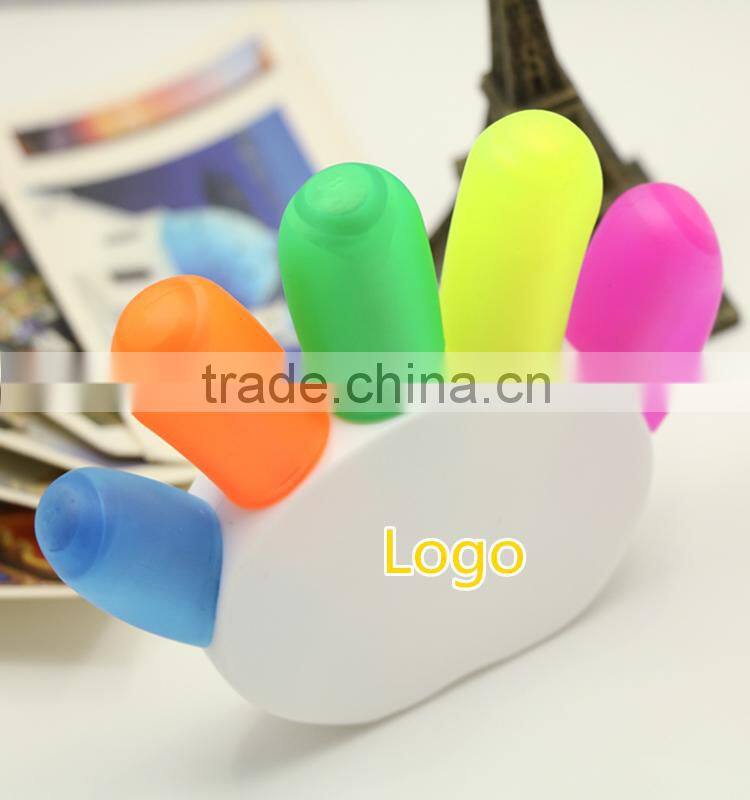 Promotional selling best smart fashional colorful pen highlighter 2016