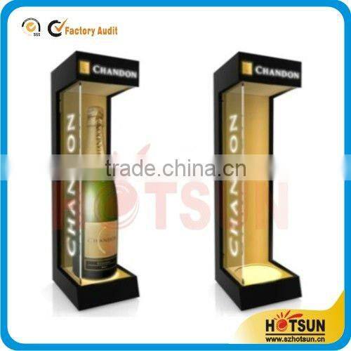 Customize elegant plastic bottle display rack for wine