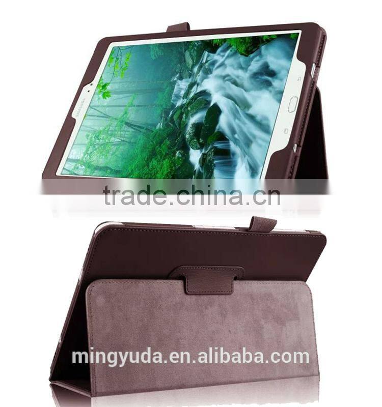 OEM Factory Supply Hight quality back fort function leather case cover for galaxy pad