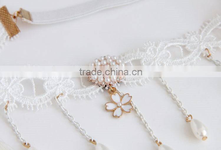 MYLOVE MLFD38 Bohemia hair accessory women white lace hair band for party