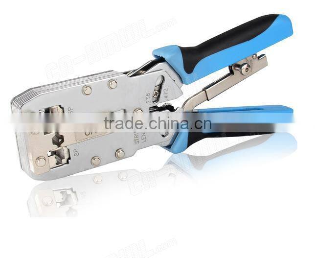 Network Cat6 RJ45 cable lug Crimping Tool network cable crimp tool for Flat and Round cable