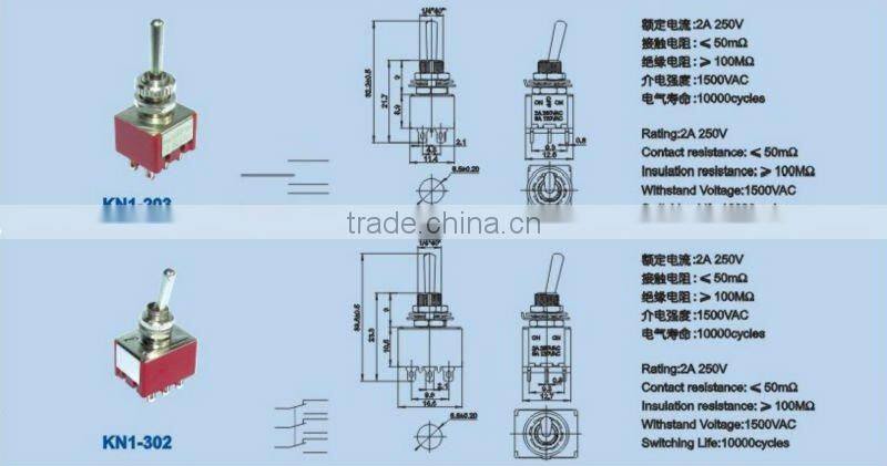 'KN1-103 min toggle switch