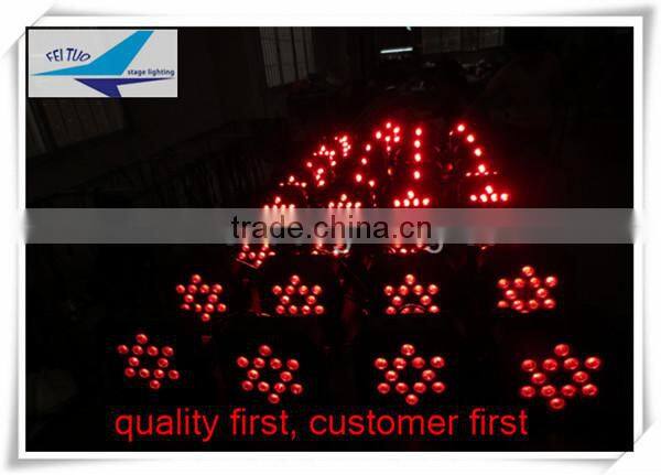4IN1 12pcs 10w RGBW wireless flat led par light