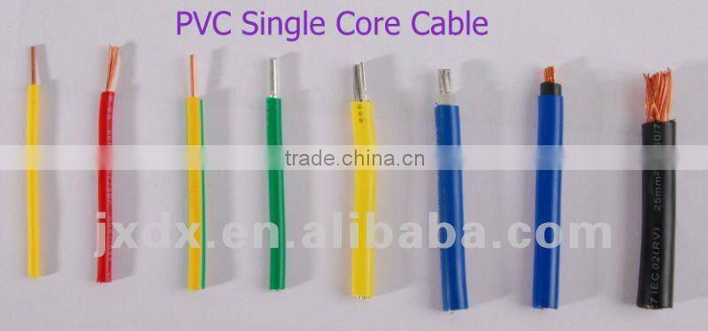 China BVR single core pvc insulated stranded wire 450/750V