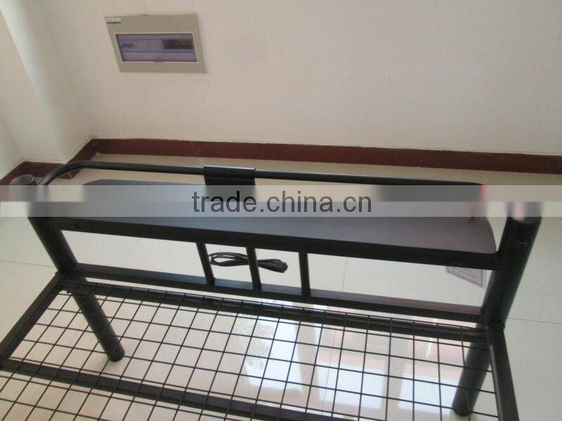 Twin Size Guest Room Metal Bed, Black