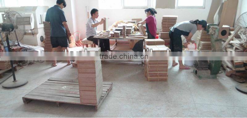 wooden headset display