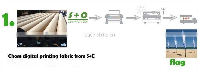 100% polyester texturized warp knit stretch fabric for making portable three-dimensional display equipment