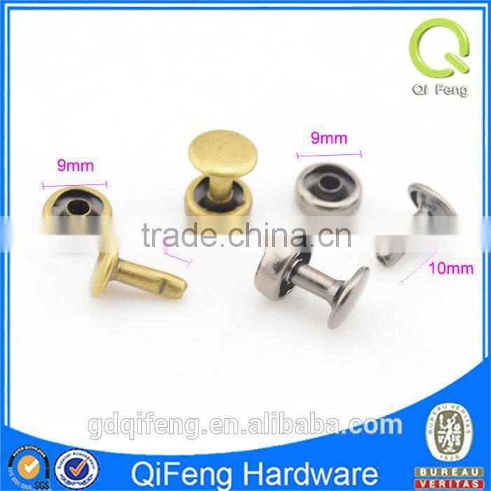 bag accessories mushroom shape gold rivets in bulk