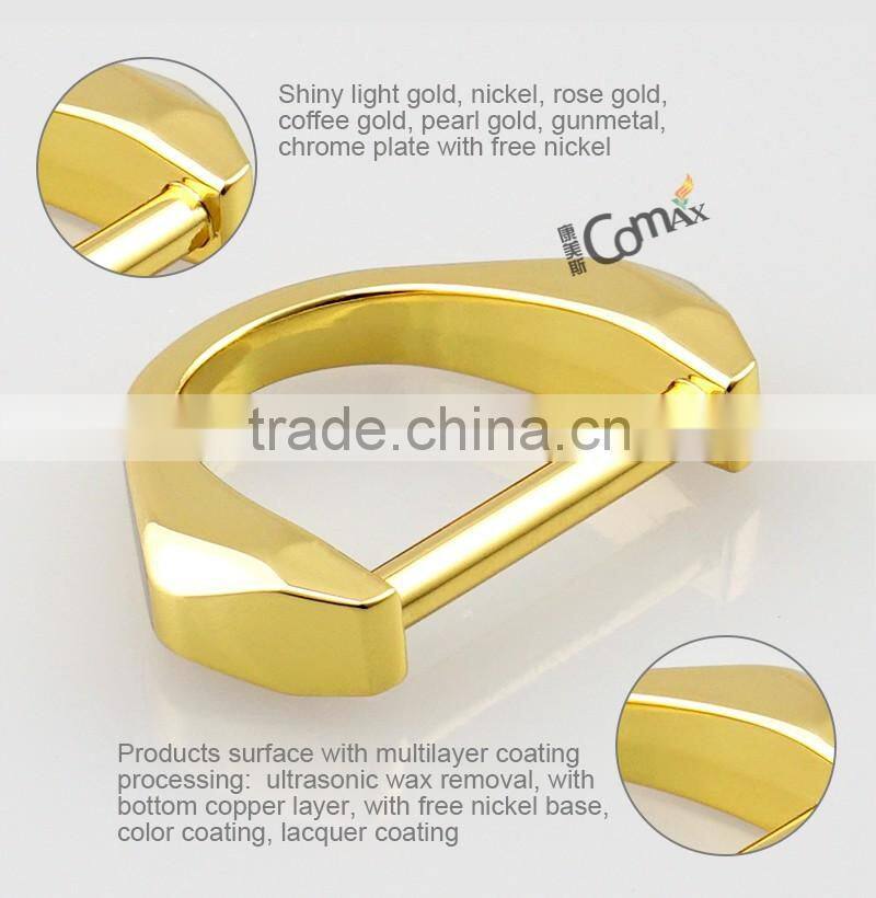 High Grade Gold Metal D Ring For Handbag