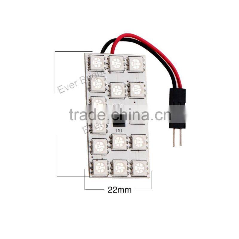 Colorful led panel light with remote control 5050 15SMD led rgb panel