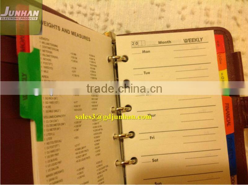 2013 daily agenda leather notebook planner