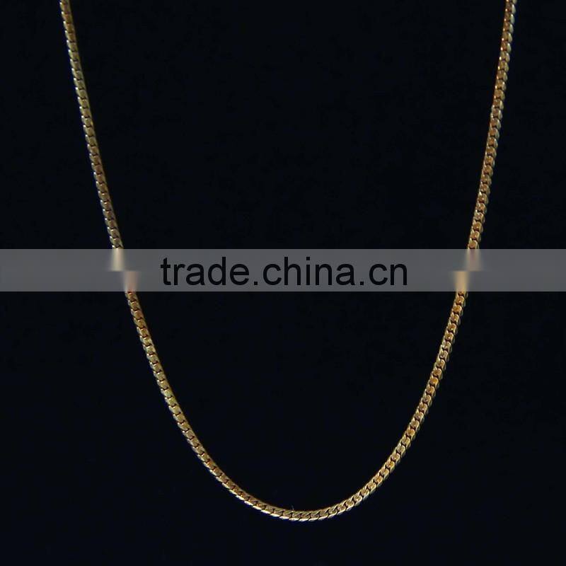 2016 fashion jewelry silver necklace gold