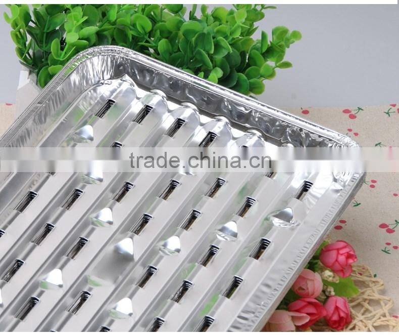 2016 disposable aluminium foil bbq grill pan