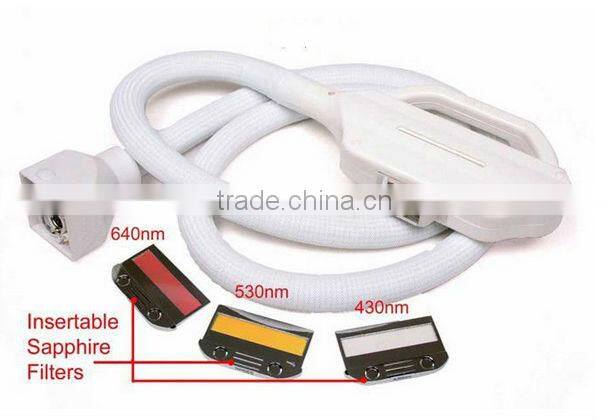 2013 New design E-light+IPL+RF machine Beauty machine light sheer duet depilator