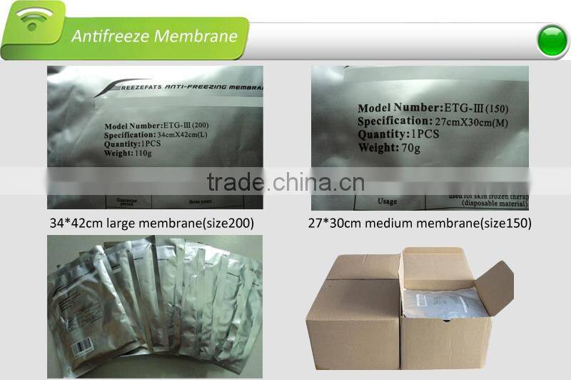 Antifreeze membranes criolipolisis / Cryolipolysis antifreezing membrane