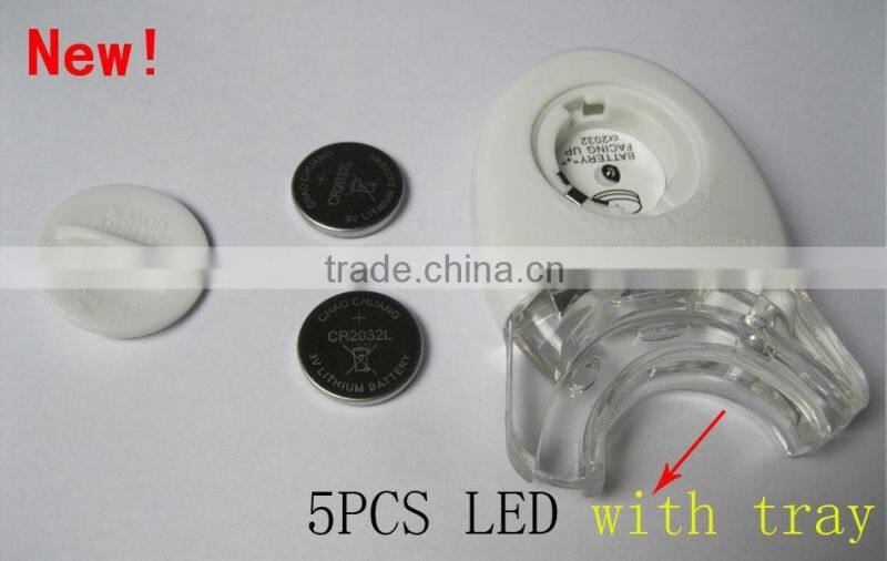 Blue light teeth whitening led light portable home use teeth whitening lamp with tray