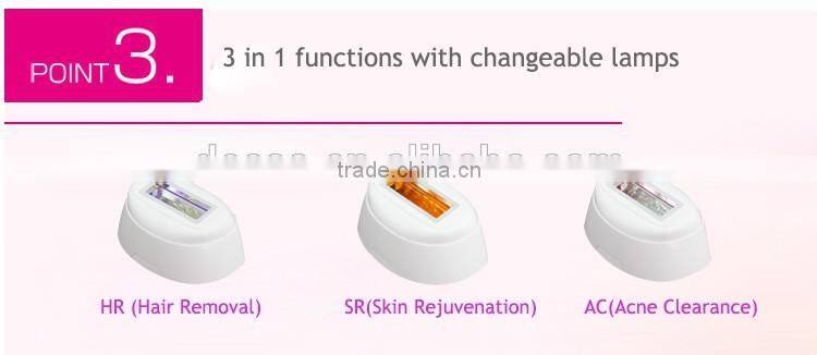 DEESS diode laser IPL photofacial skin therapy machine handheld lifetime hair removal refillable cartridge anti acne equipment