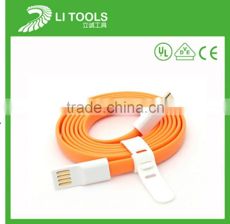 High quality usb data lines flat led cable Usb Cable For Tablet Pc