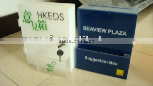 bespoke acrylic letter box
