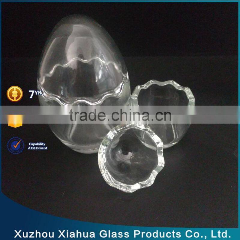 egg shape decorative glass jar glass terrarium