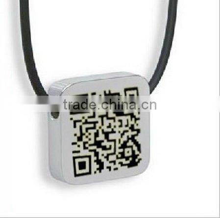 2012 Newly fashion qr id necklace