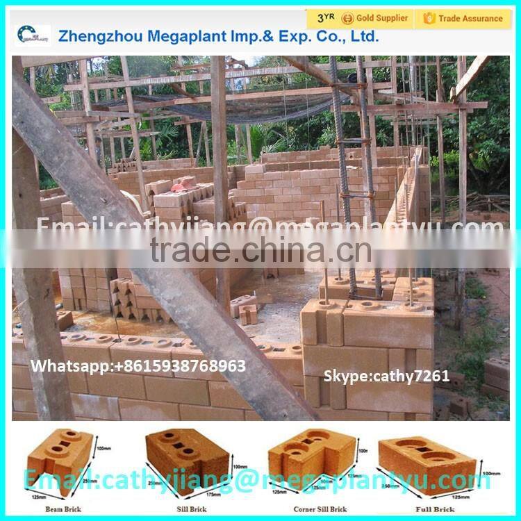 Building Used manual clay interlocking brick machinery price