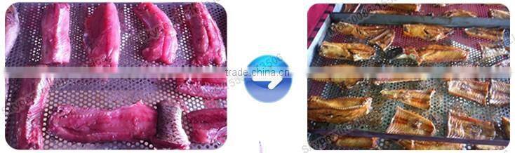 Hot selling fish drying and smoking machine