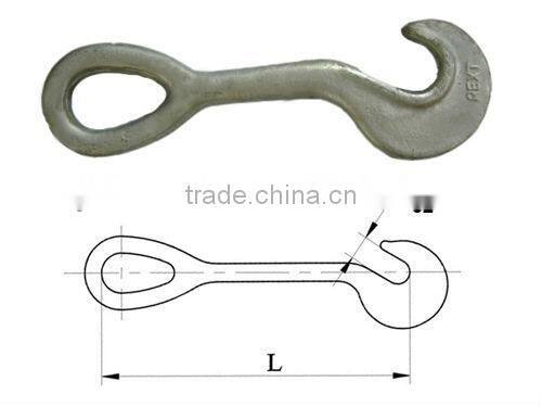 Forged steel extension bar for container