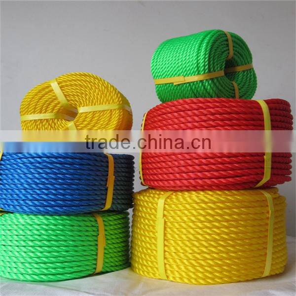 3 strand 4mm twisted polyethylene fishing rope nylon rope
