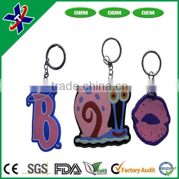 Promotional Item One side PVC Keychain