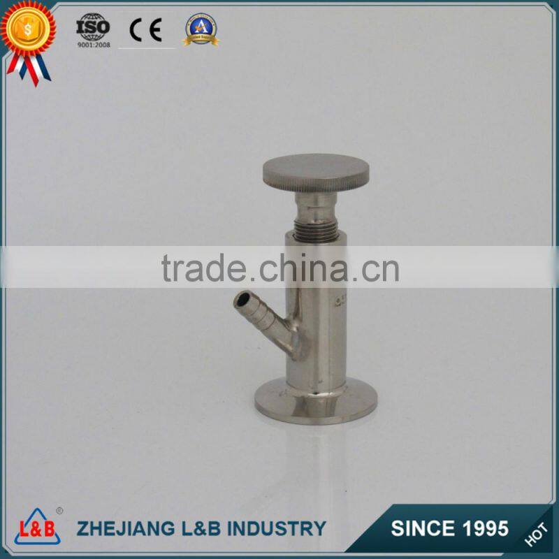 Sanitary milk clamp sample valve
