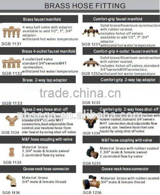 Brass quick snap on connectors, metal water connector< SGB1201>